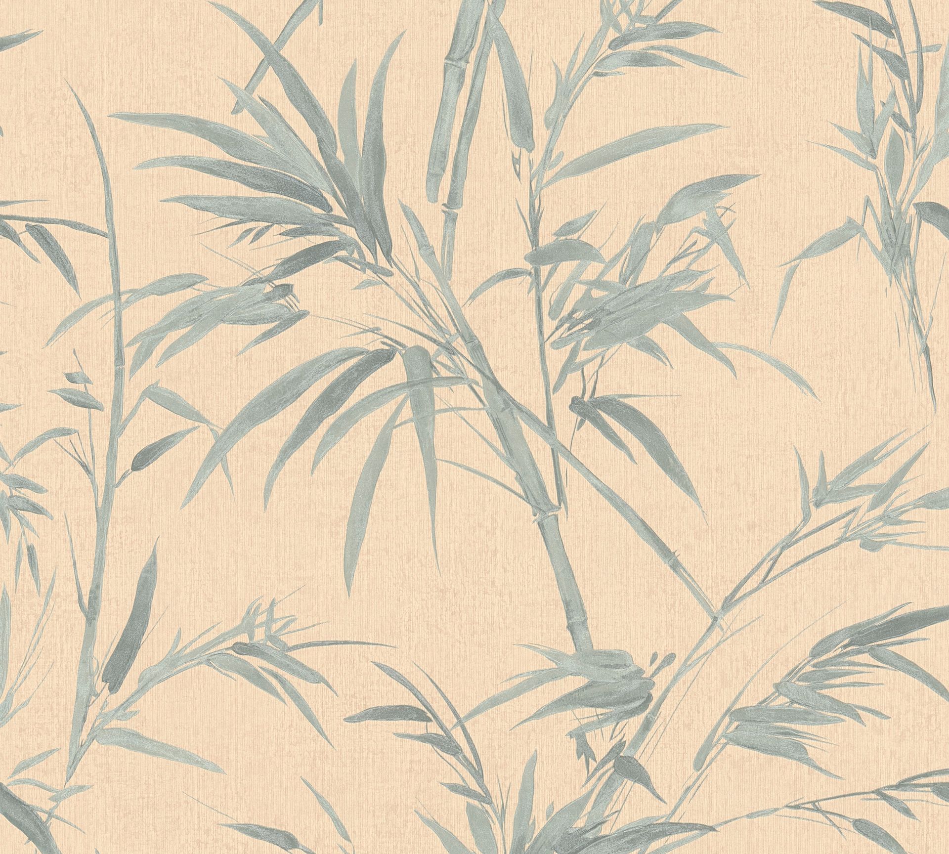 A.S. Création Sumatra, Palmentapete, grün, orange 373761 Dekorbild