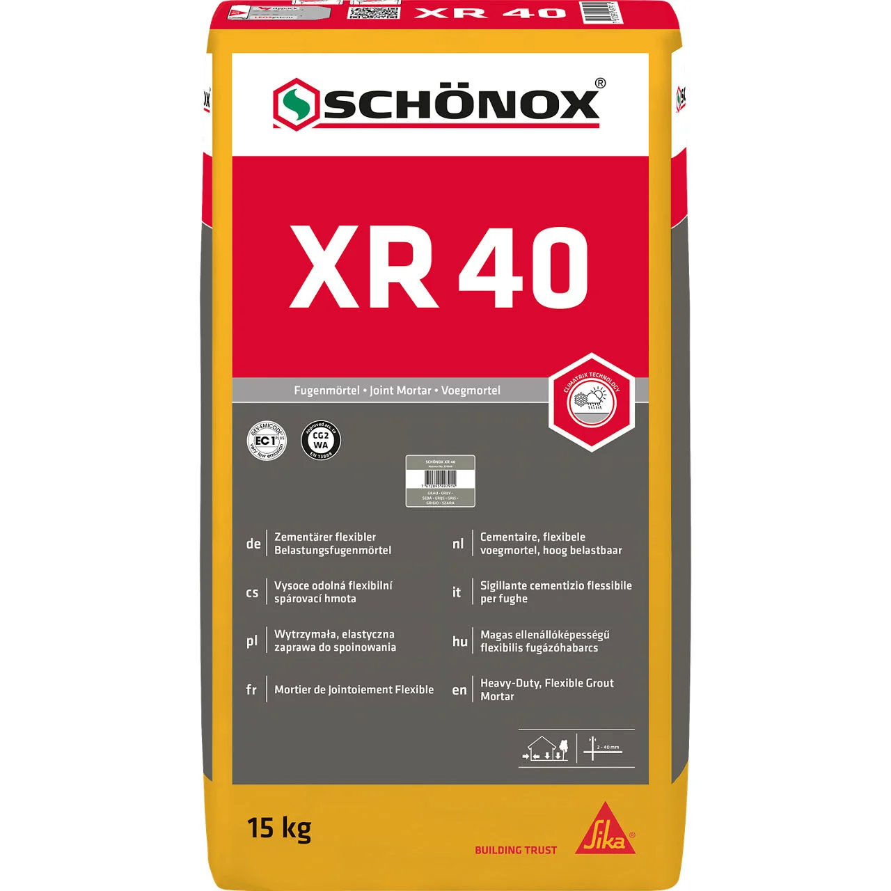  SCHÖNOX® XR 40 Zementärer Belastungsfugenmörtel