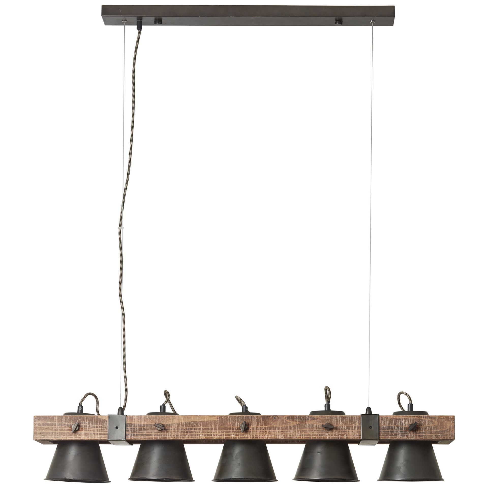 Pendelleuchte Eva - Holz Metallic