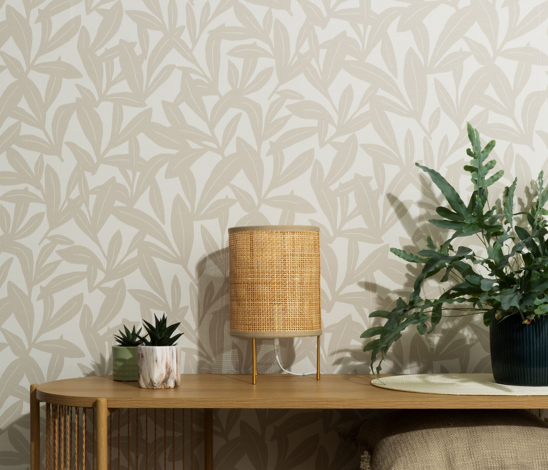 Botanische Tapete Blattmotiv beige Erismann 1052132 Botanische Tapete Blattmotiv beige Erismann 1052132