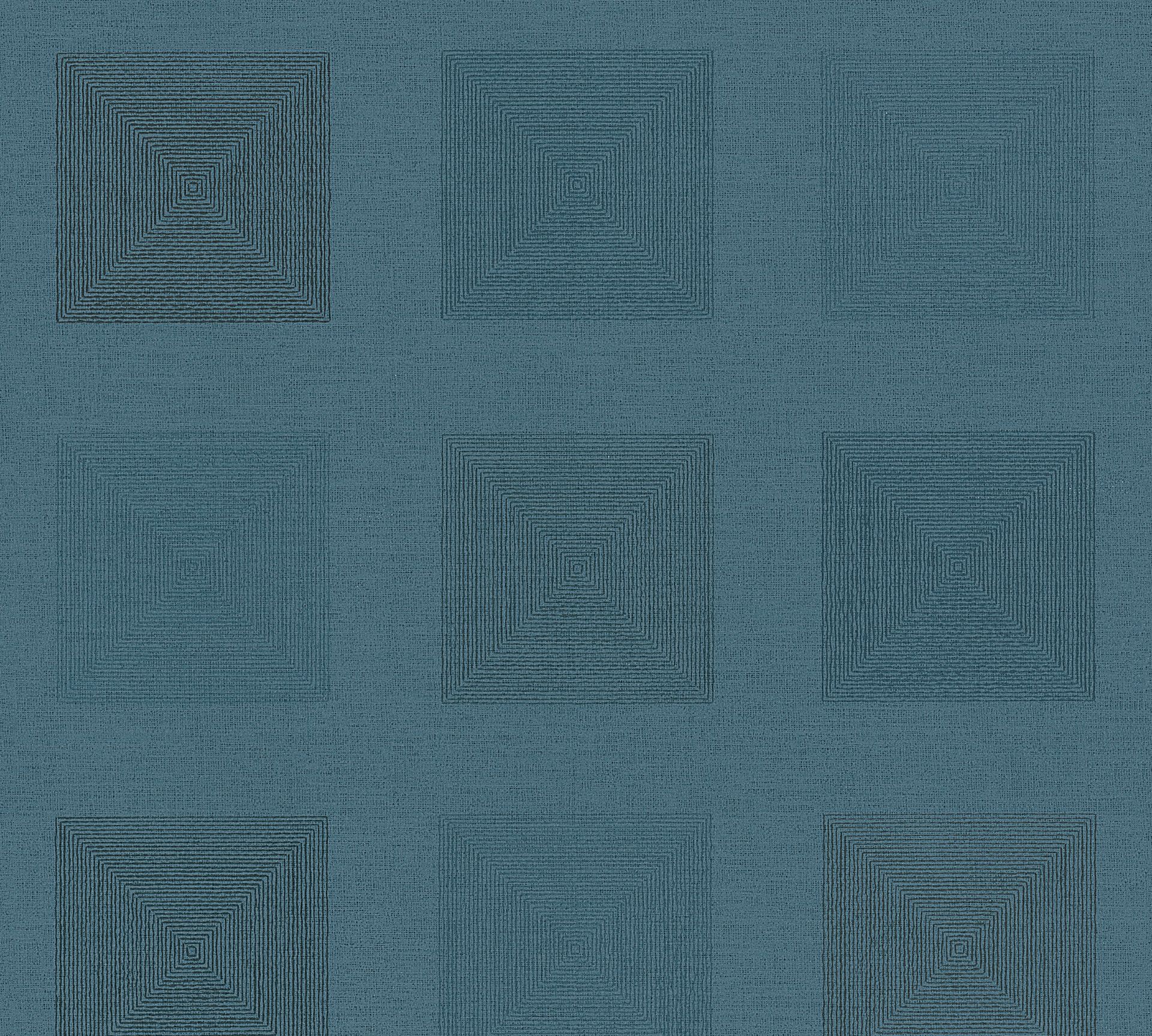 A.S. Création Ethnic origin, Geometrische Tapete, blau 371721