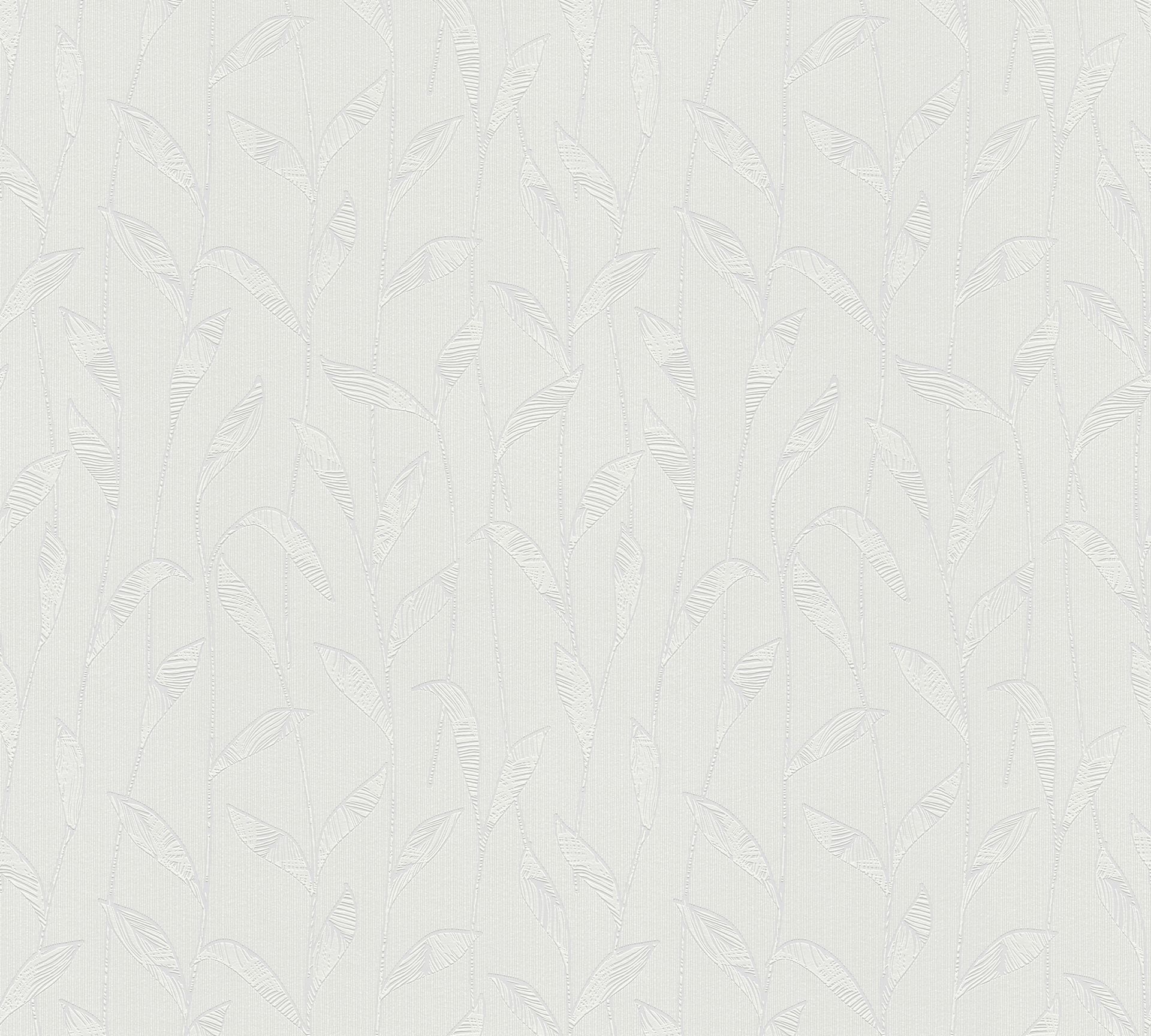 Vliestapete überstreichbar mit Blatt-Muster 384731