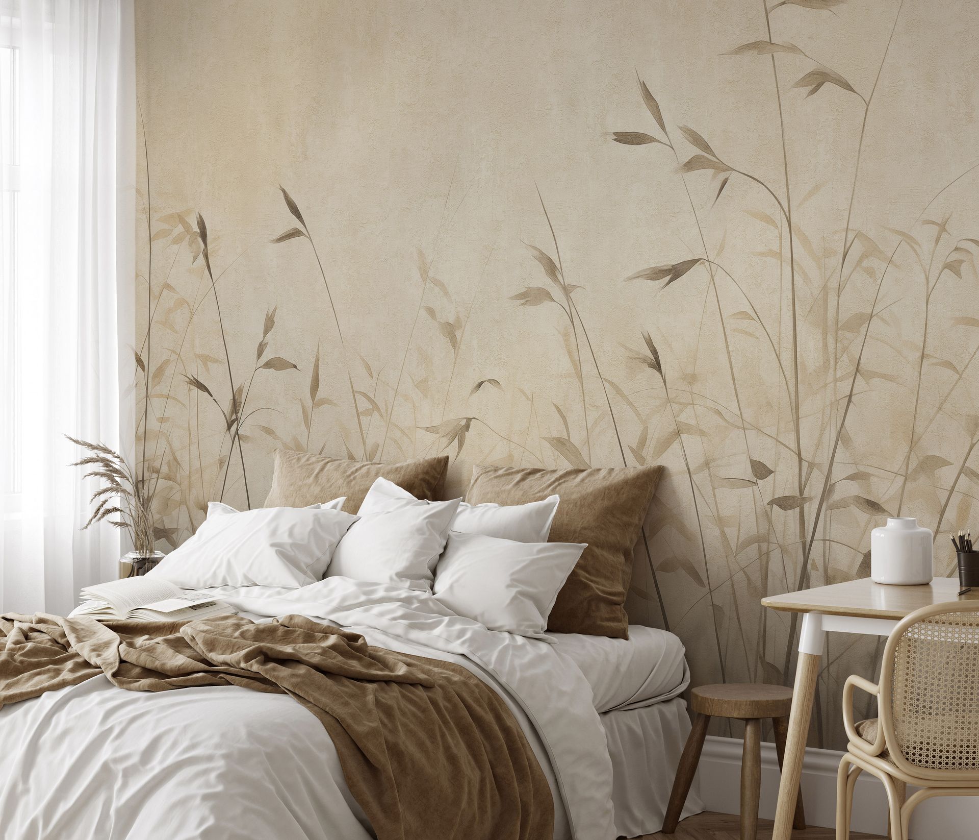 Mustertapete Gräser beige Erismann 220130702 Mustertapete Gräser beige Erismann 220130702