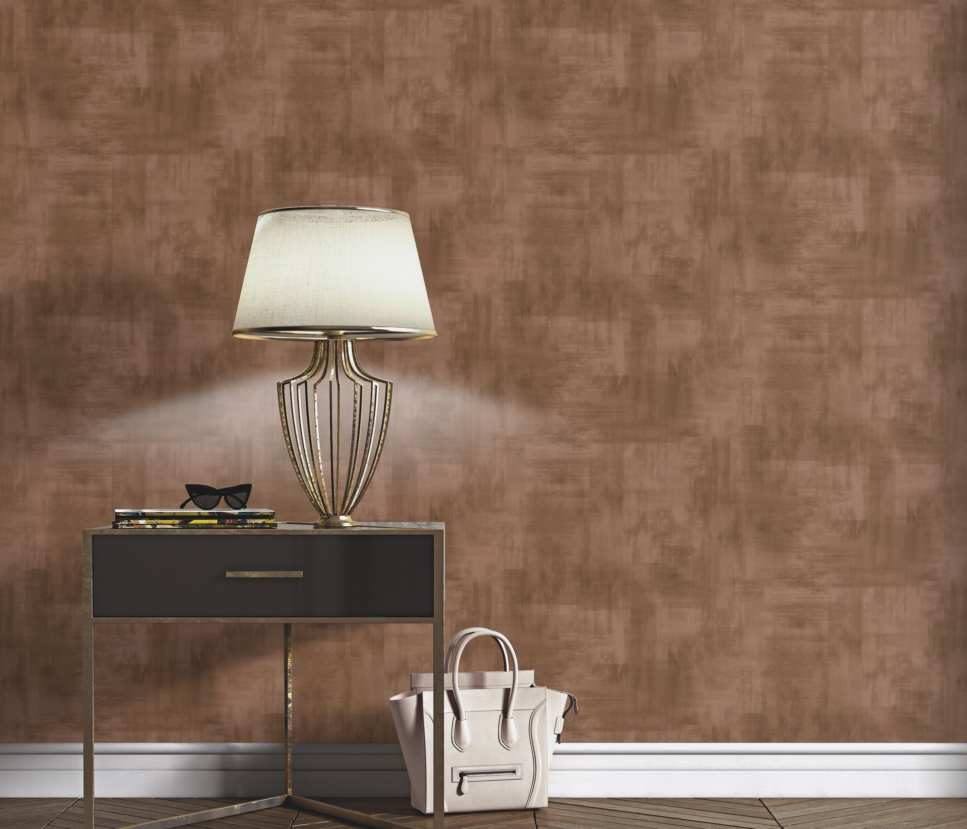 Unistapete Canvasstruktur taupe Erismann 1048048 Unistapete Canvasstruktur taupe Erismann 1048048