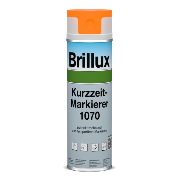 Brillux Kurzzeit-Markierer 1070 orange 500 ml