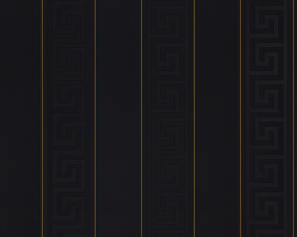 Versace wallpaper Versace 3, Design Tapete, schwarz, gold 935244