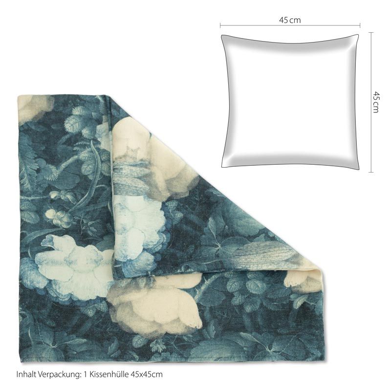 Kissenhülle IW529827 Blau Amsterdam 45x45cm Kissenhülle IW529827 Blau Amsterdam 45x45cm