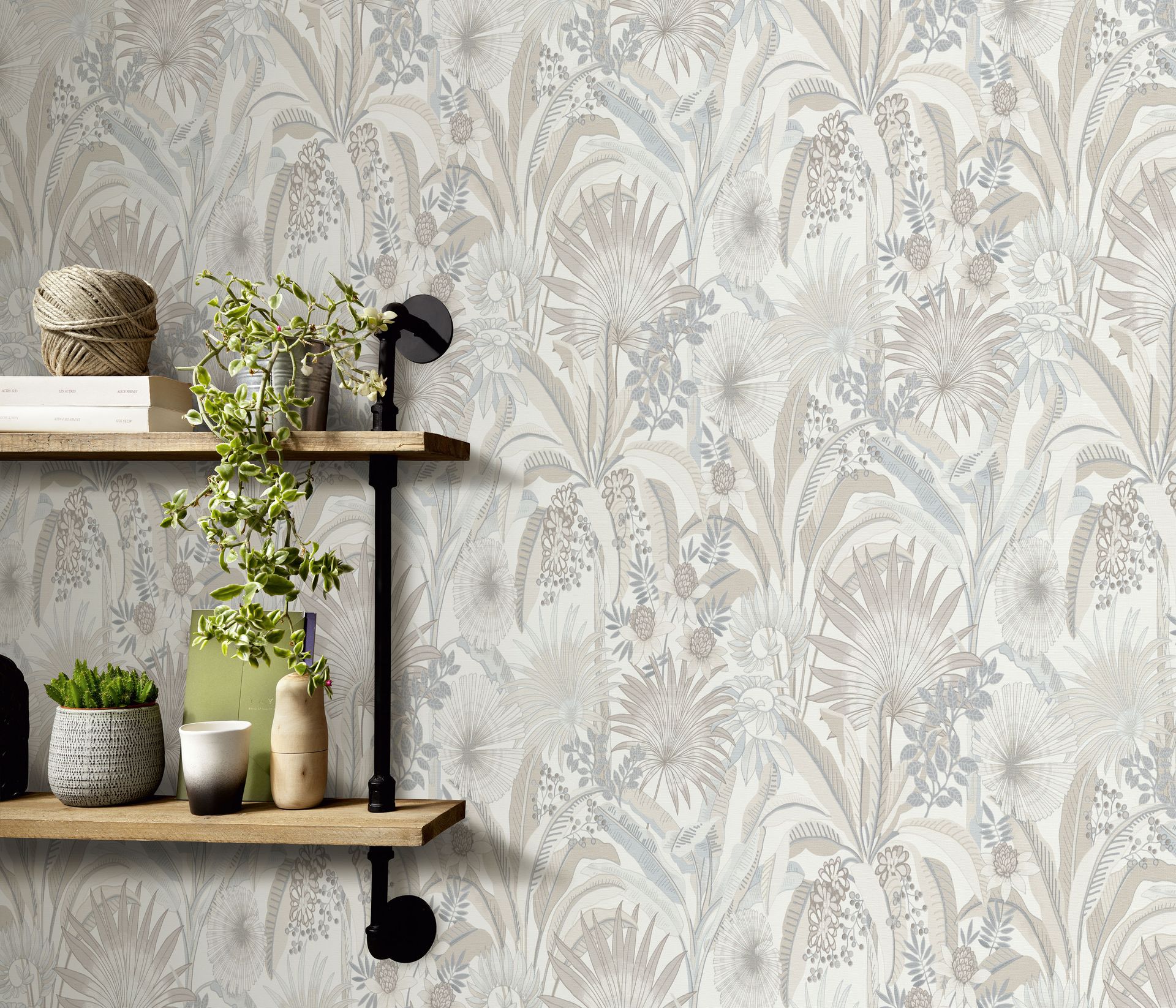 Vliestapete Dschungelmotiv creme Erismann 1039002