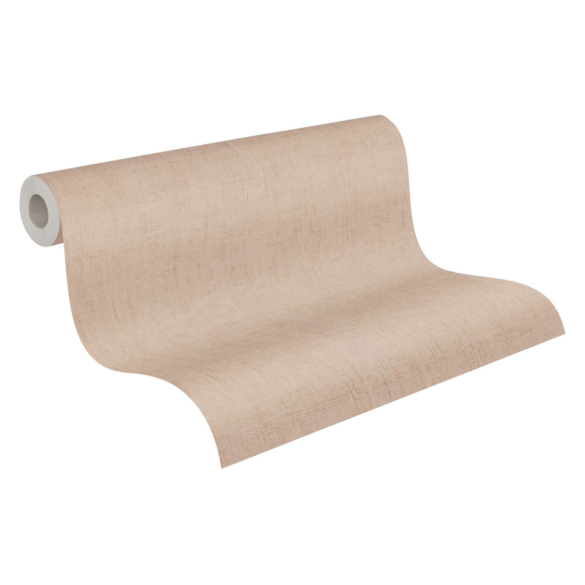 Vliestapete Struktur - Textil-Optik, braun, metallic, A.S. Création 790453
