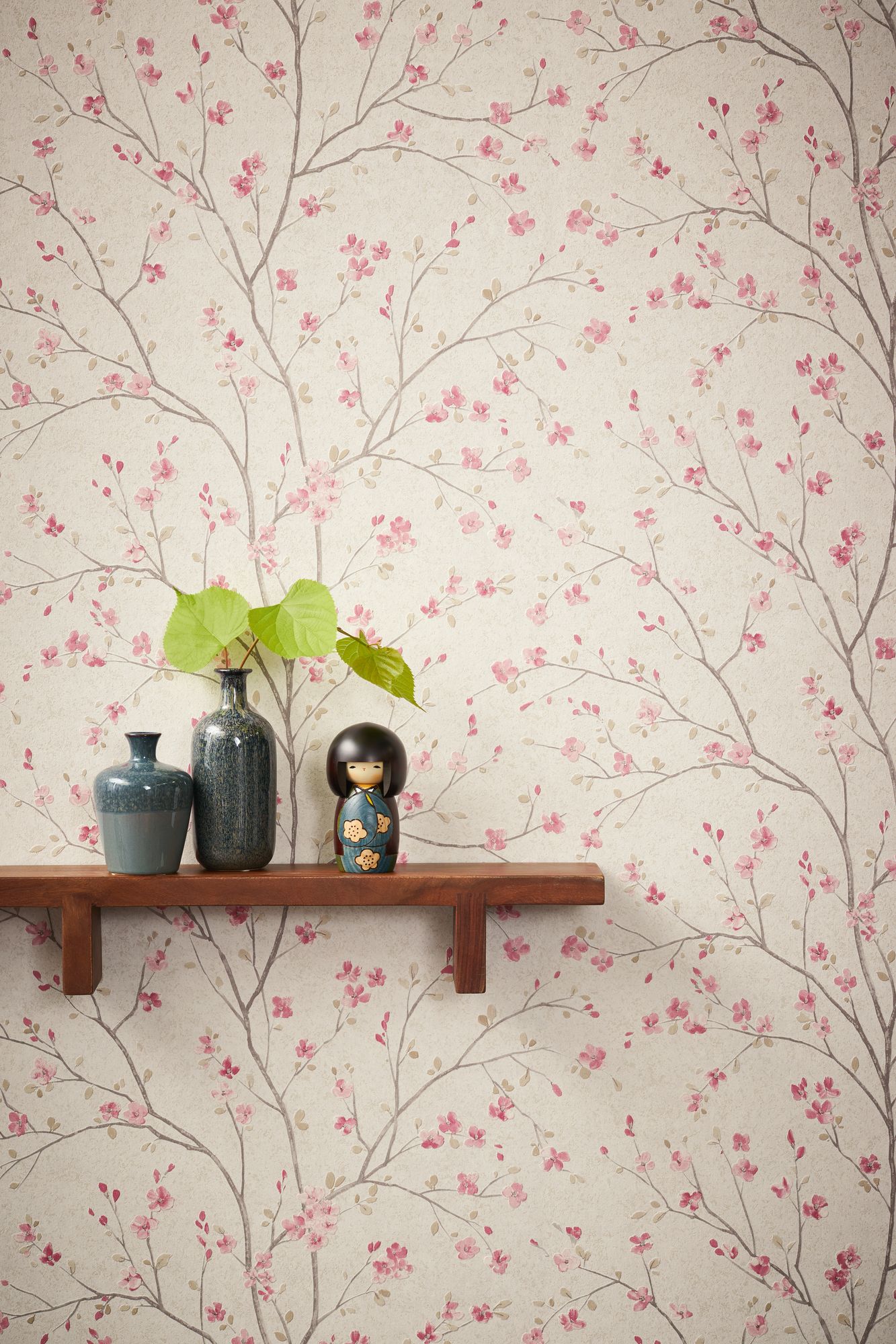Raumbild 42 Livingwalls Metropolitan Stories 2, Florale Tapete, rosa, weiß 379121