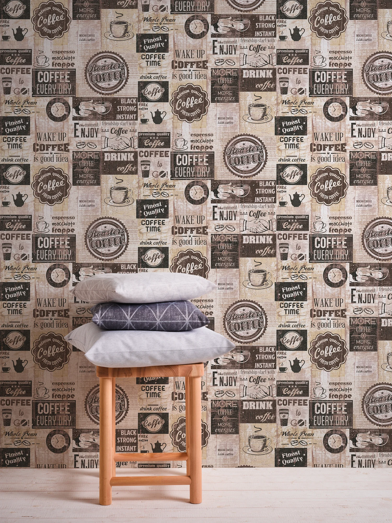 A.S. Création Il Decoro, Küchentapete, schwarz, creme 334803