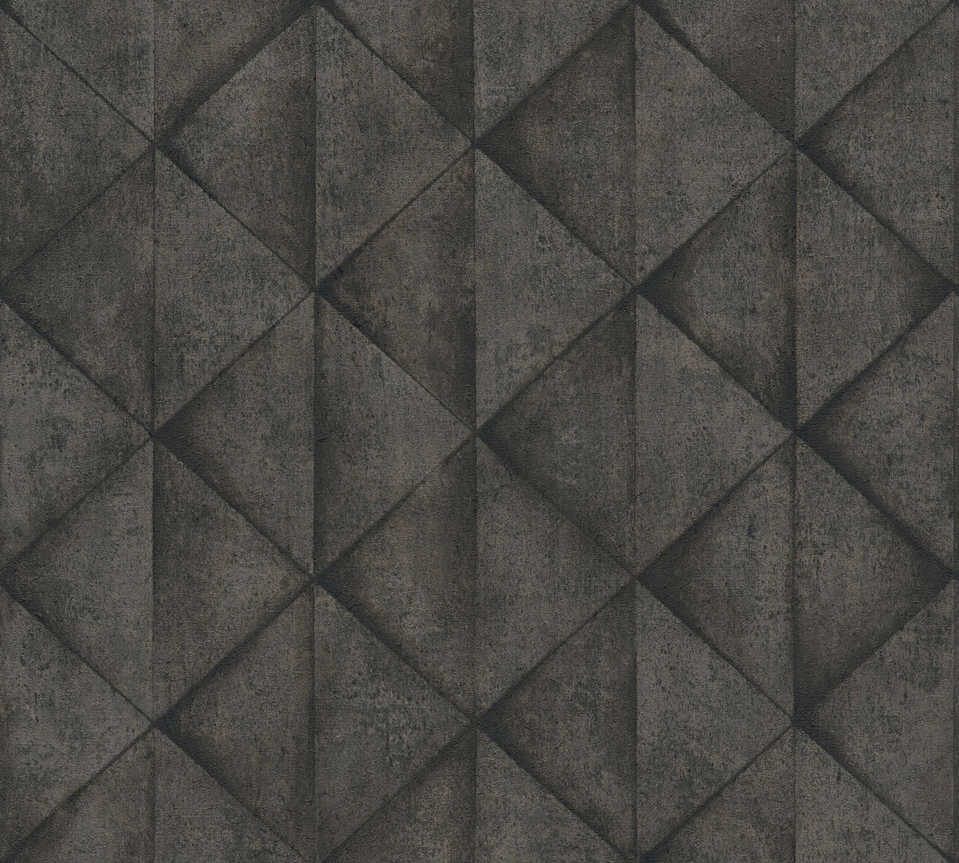 Livingwalls Industrial, Geometrische Tapete, schwarz, grau 377425
