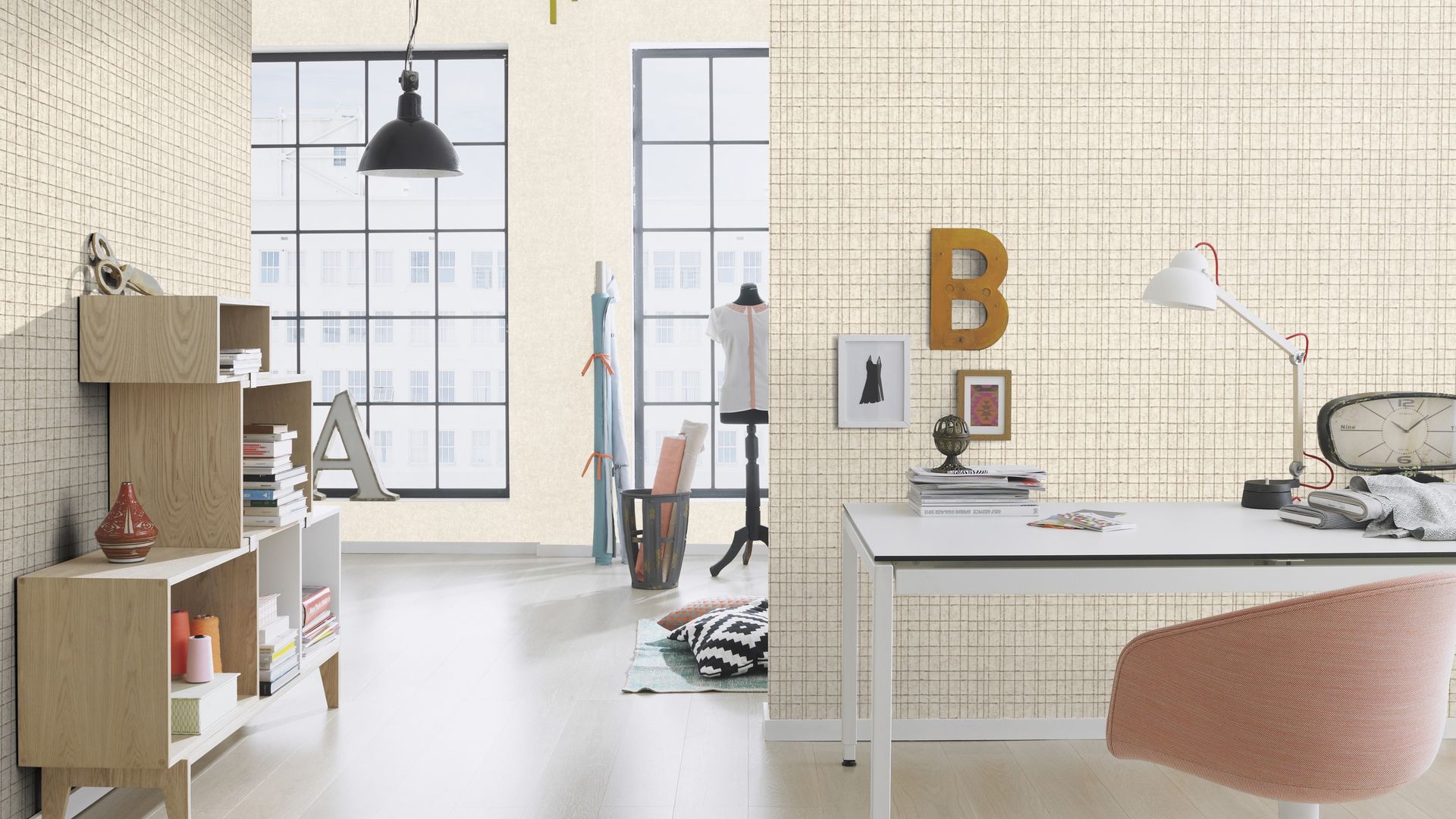 Raumbild Rasch Selection, Classic-Chic, gold beige 551310