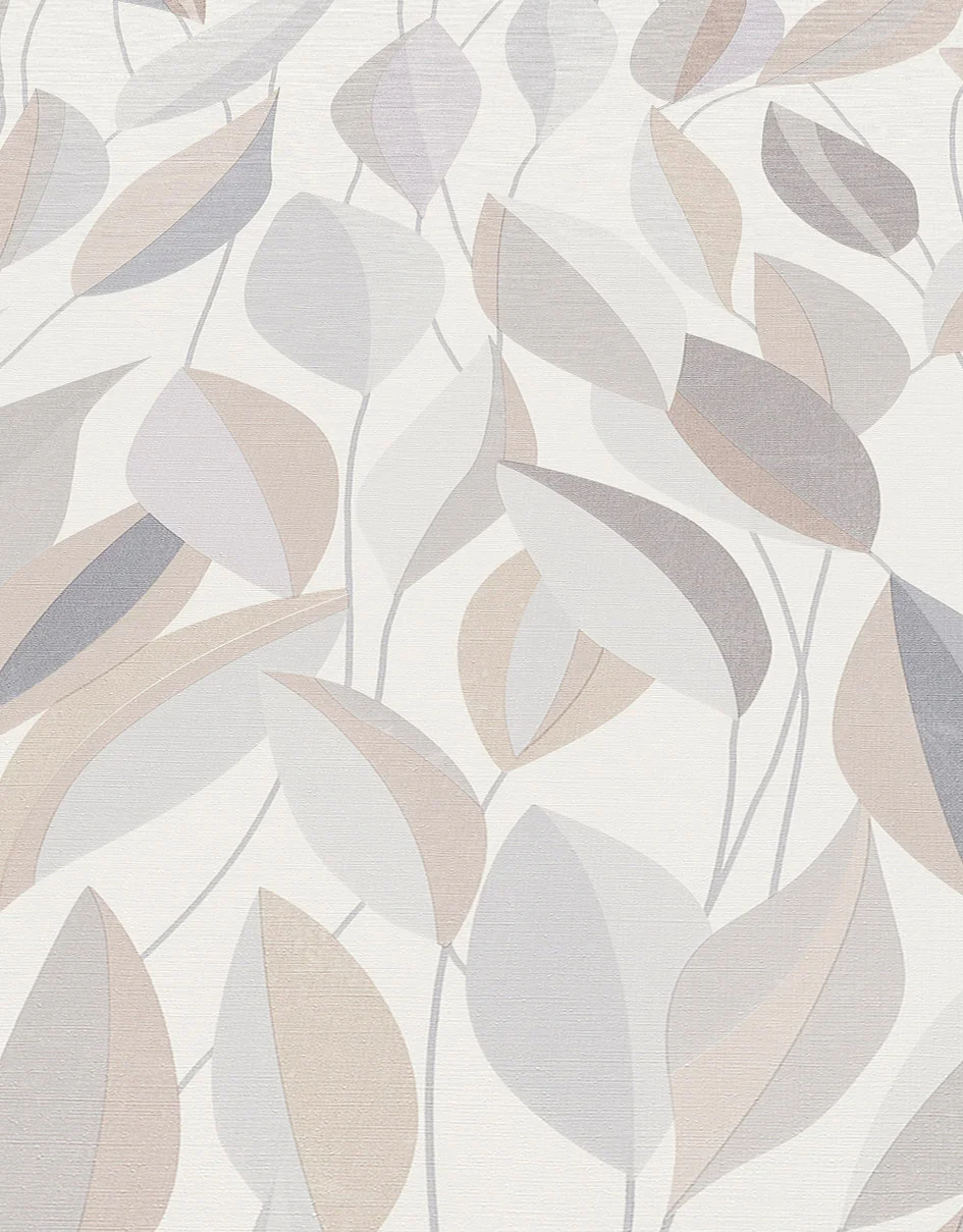 Mustertapete Blättermotiv creme Erismann 1043131 Mustertapete Blättermotiv creme Erismann 1043131