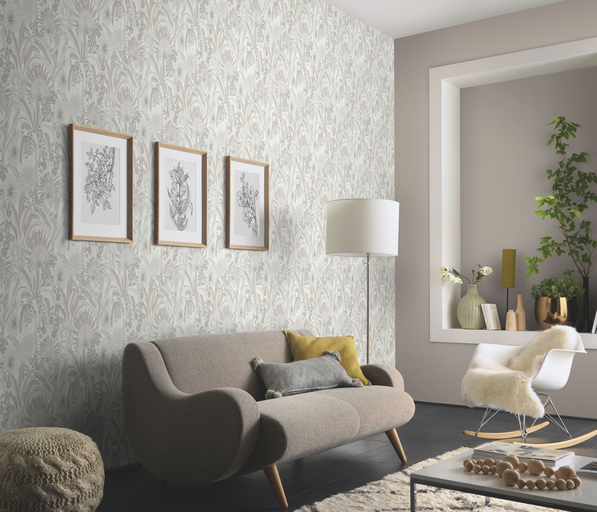 Vliestapete Dschungelmotiv creme Erismann 1039002