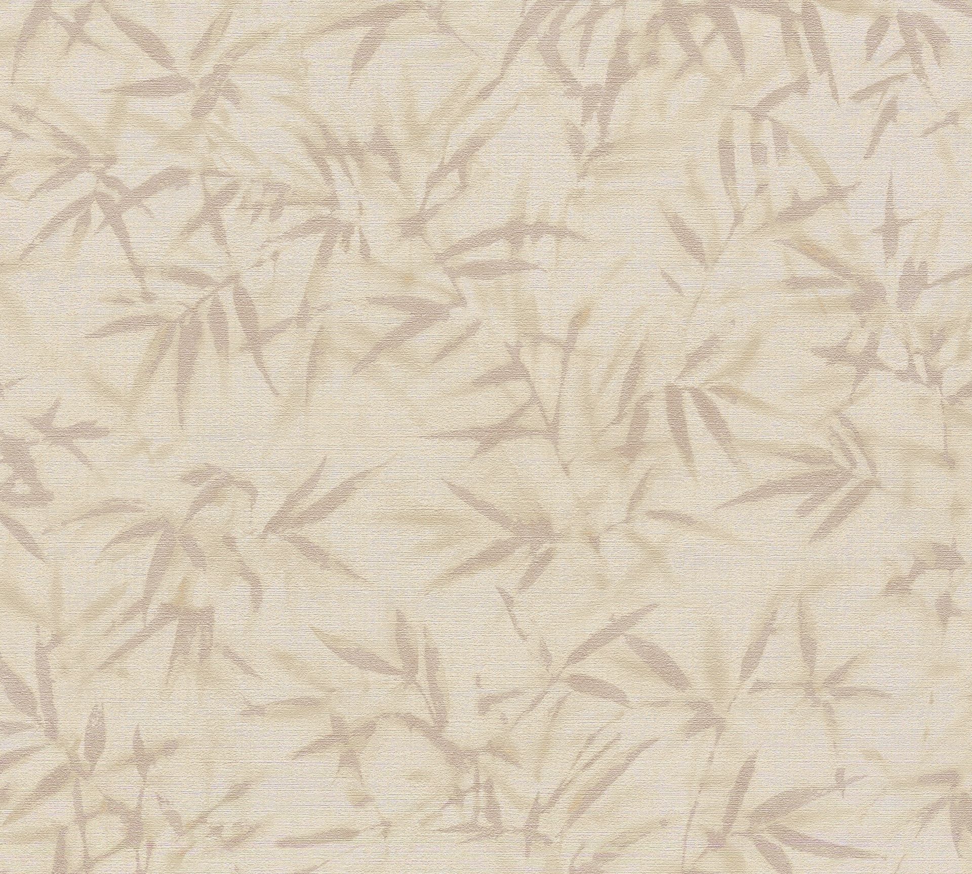 Vliestapete Floral - Blätter, beige, metallic, A.S. Création 790463 Vliestapete Floral - Blätter, beige, metallic, A.S. Création 790463