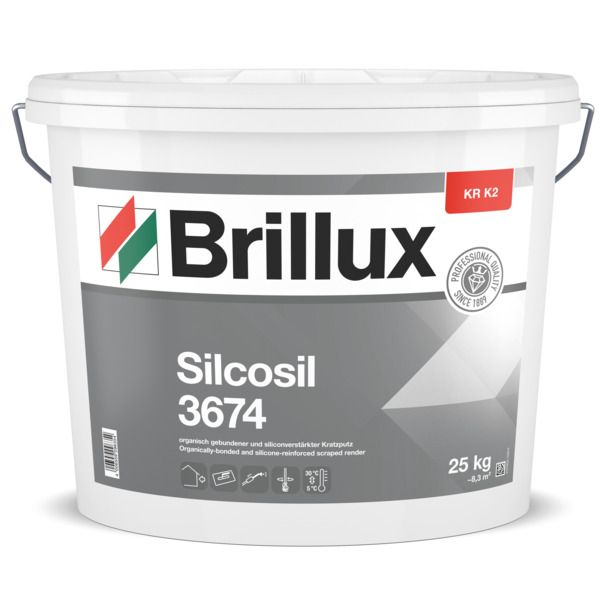 Brillux Silcosil KR K2 3674 weiß 25 kg Kratzputz