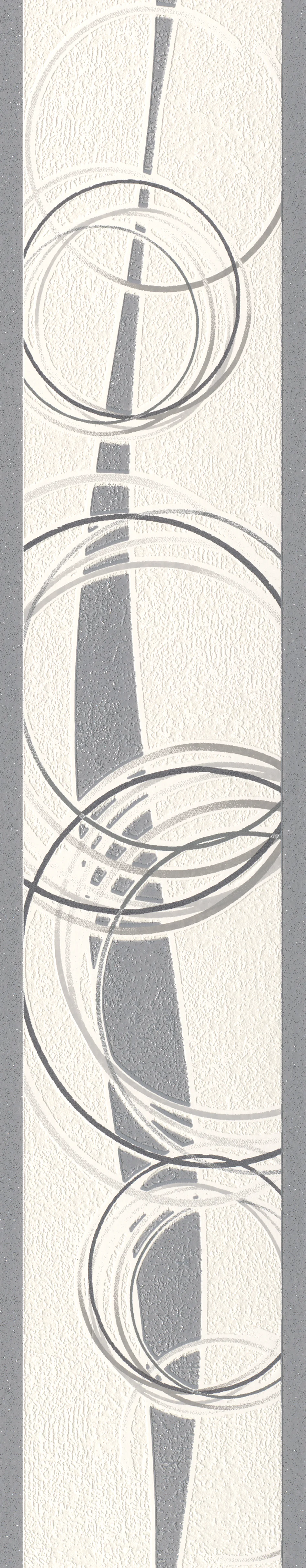 Rasch Selection Relief/Papier, Grafisch, grau 304701 Dekorbild