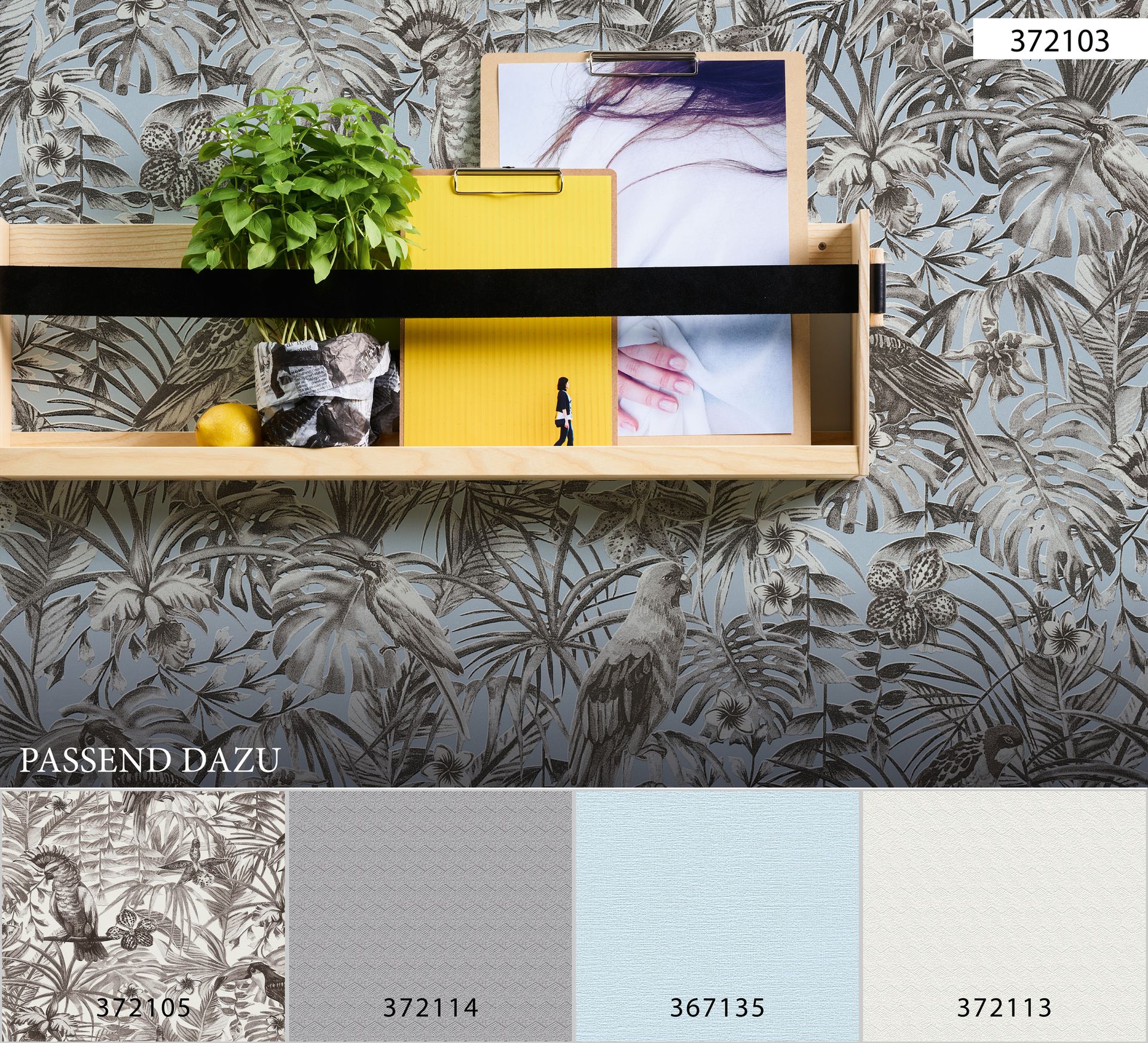 Raumbild 14 A.S. Création Greenery 37211-4 Grau Struktur