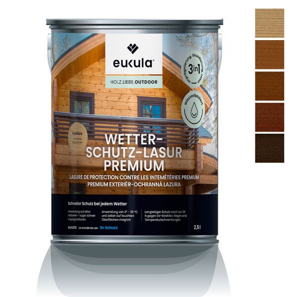 eukula WETTERSCHUTZ-LASUR PREMIUM farblos 1 Liter