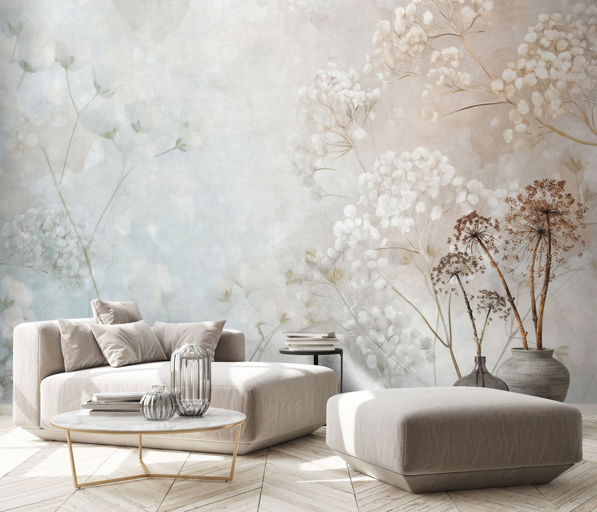 Vliestapete Aquarelloptik beige Erismann 220780701