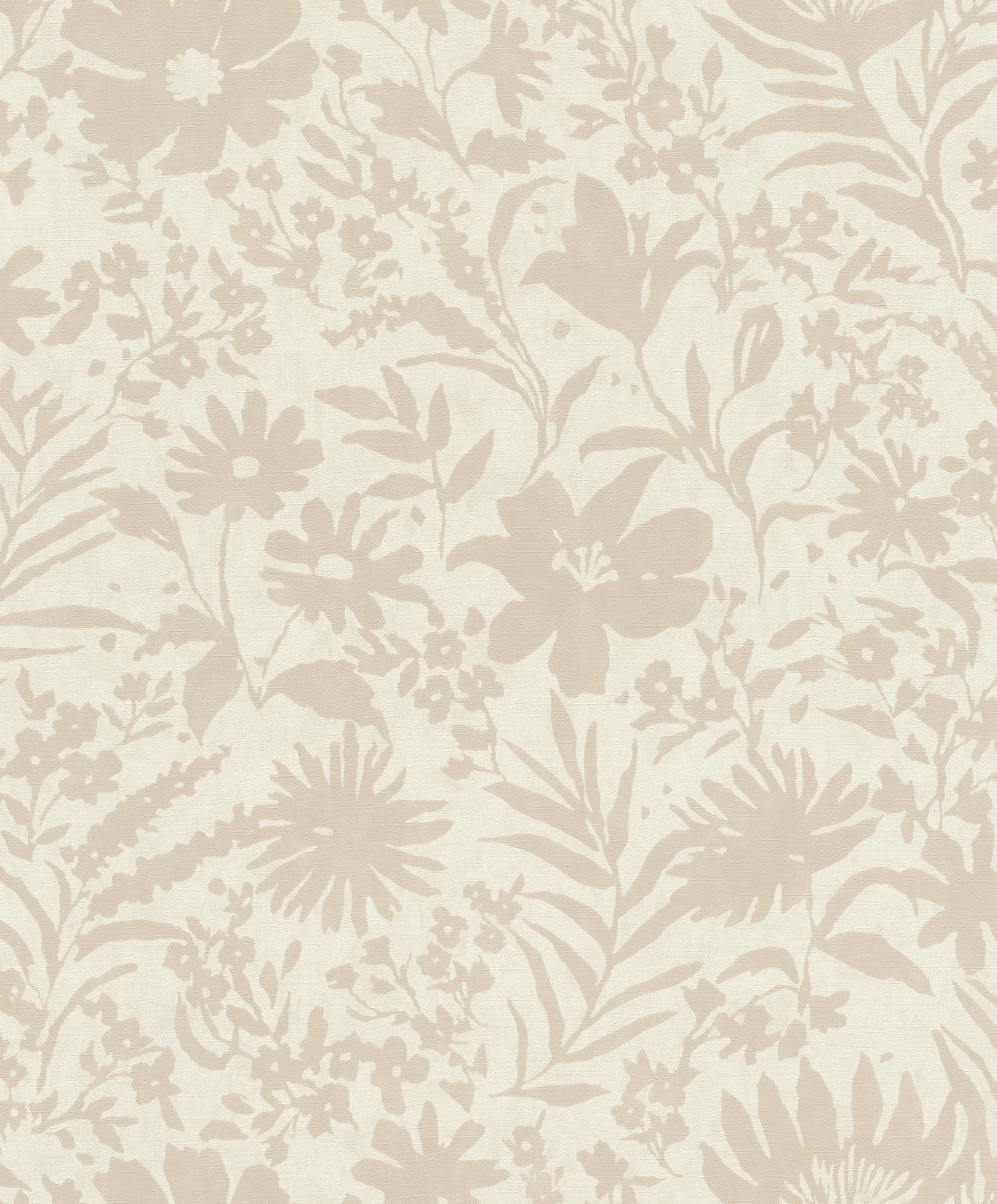 Vliestapete floral beige-dunkelbeige 330403
