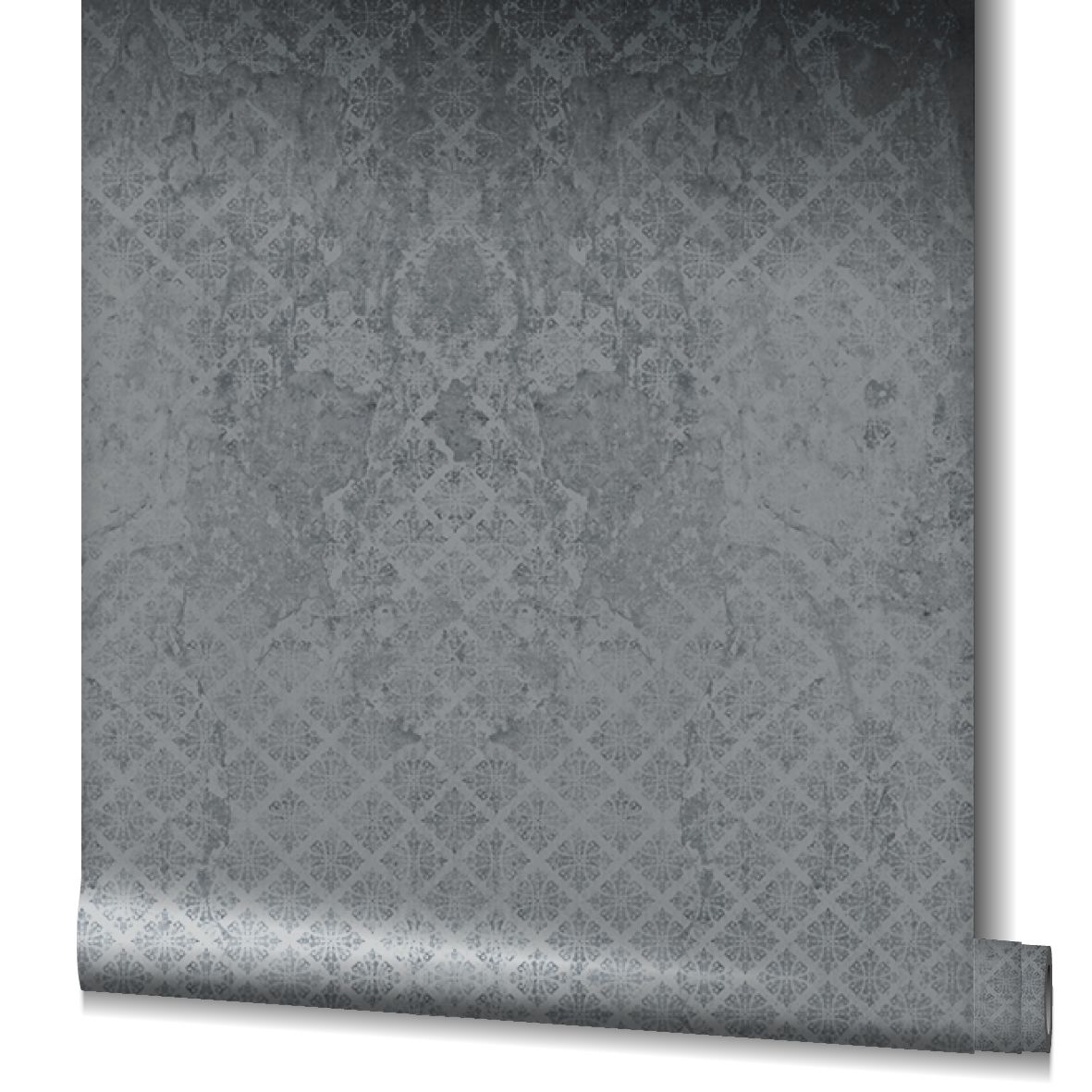 Marburg City Glam Digitaldruck, Ornamental, grau 32640