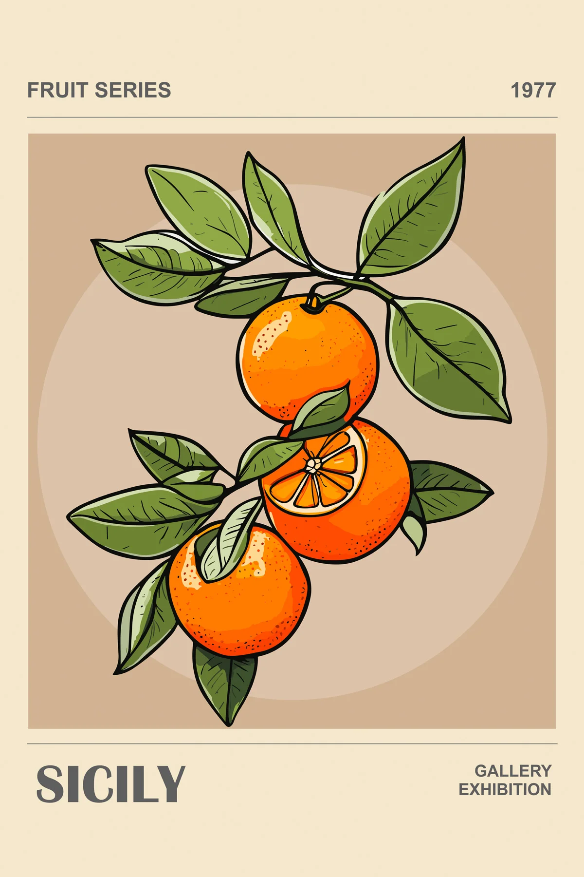 Leinwand Citrus 60 x 90 cm