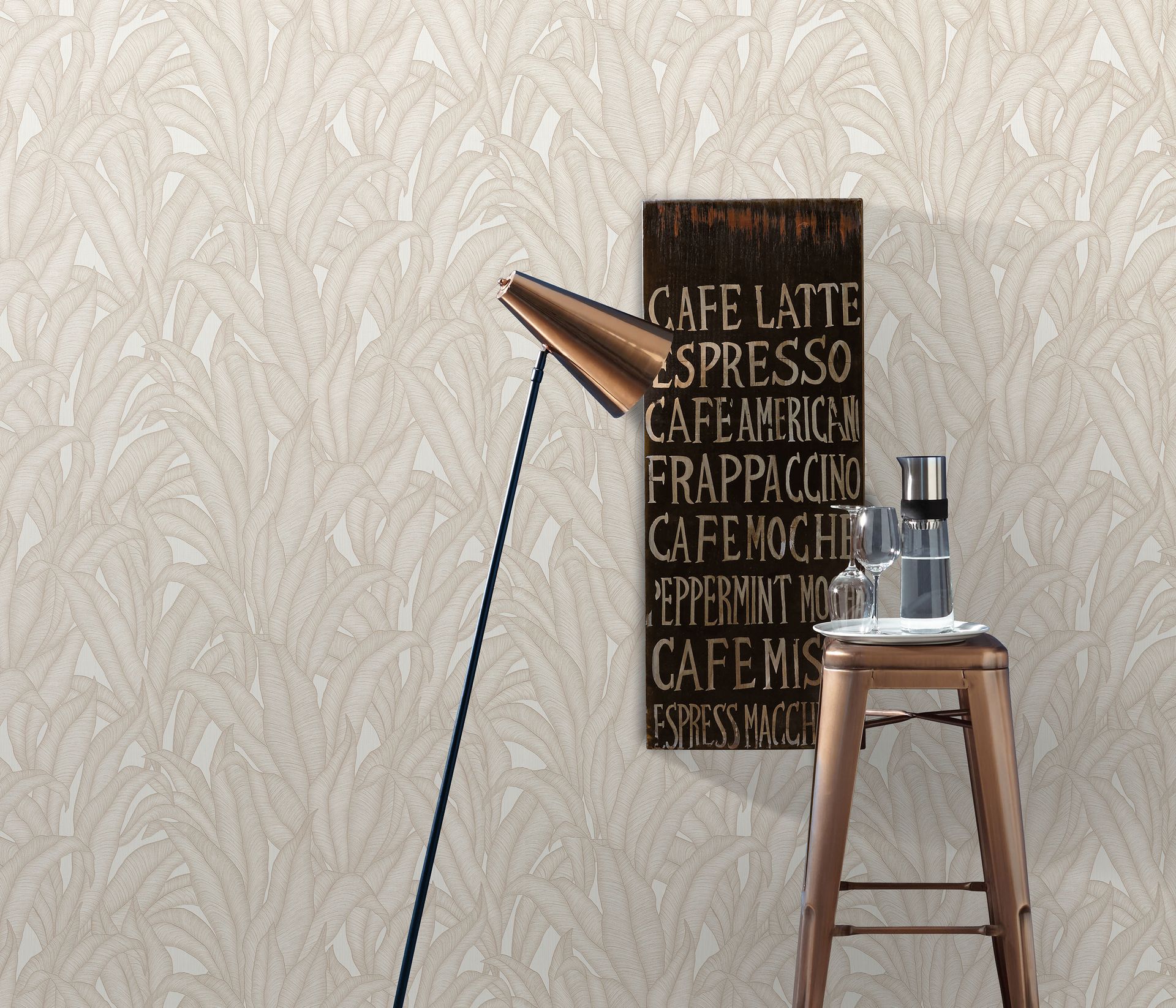 Botaniktapete Bananenblatt beige Erismann 1037126