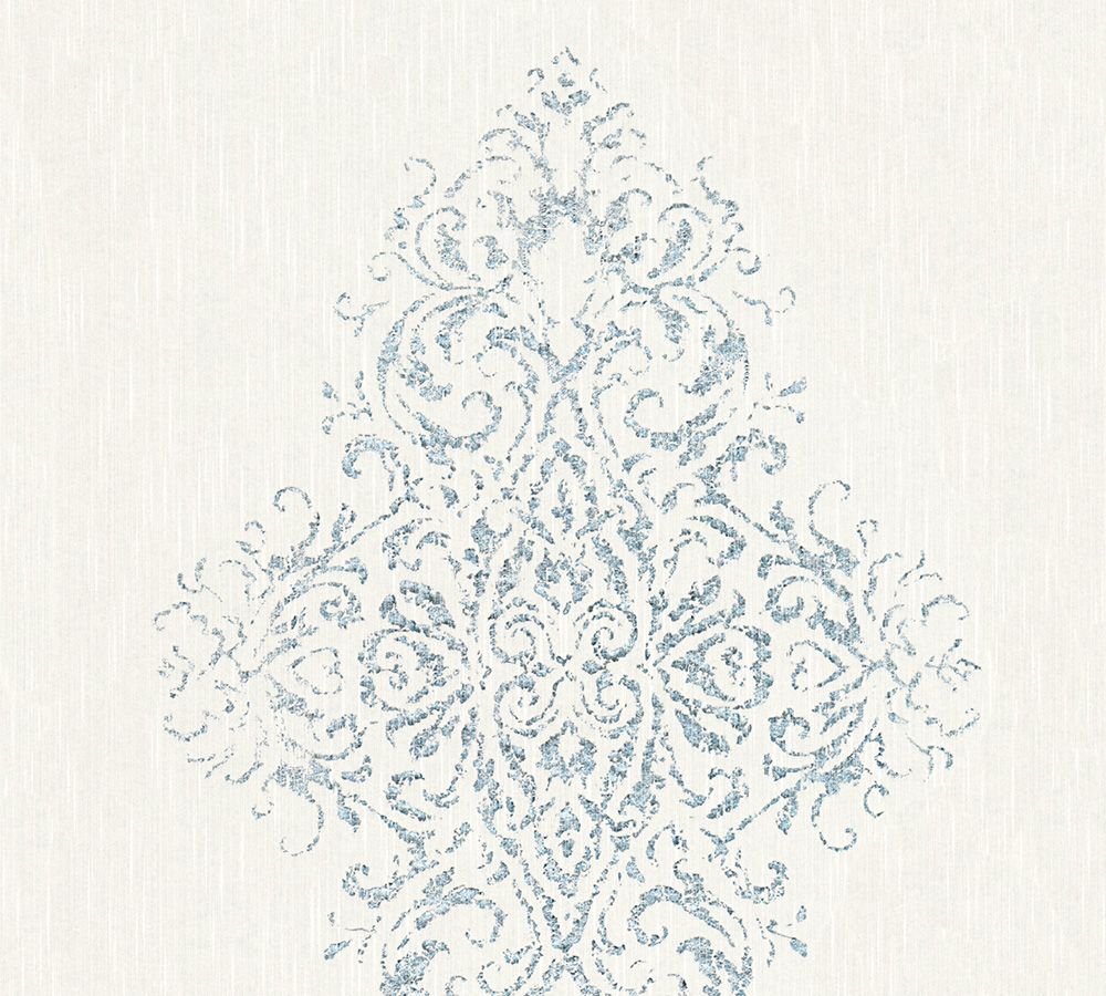 Architects Paper Luxury Wallpaper, Barock Tapete, weiß, silber 319451