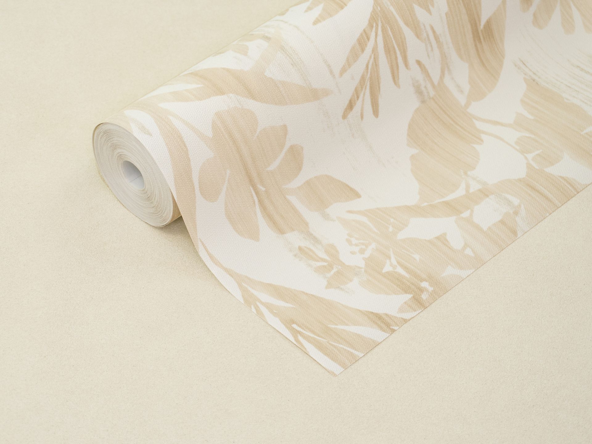 Vliestapete Palmblätter beige-hellbeige 410570 Vliestapete Palmblätter beige-hellbeige 410570