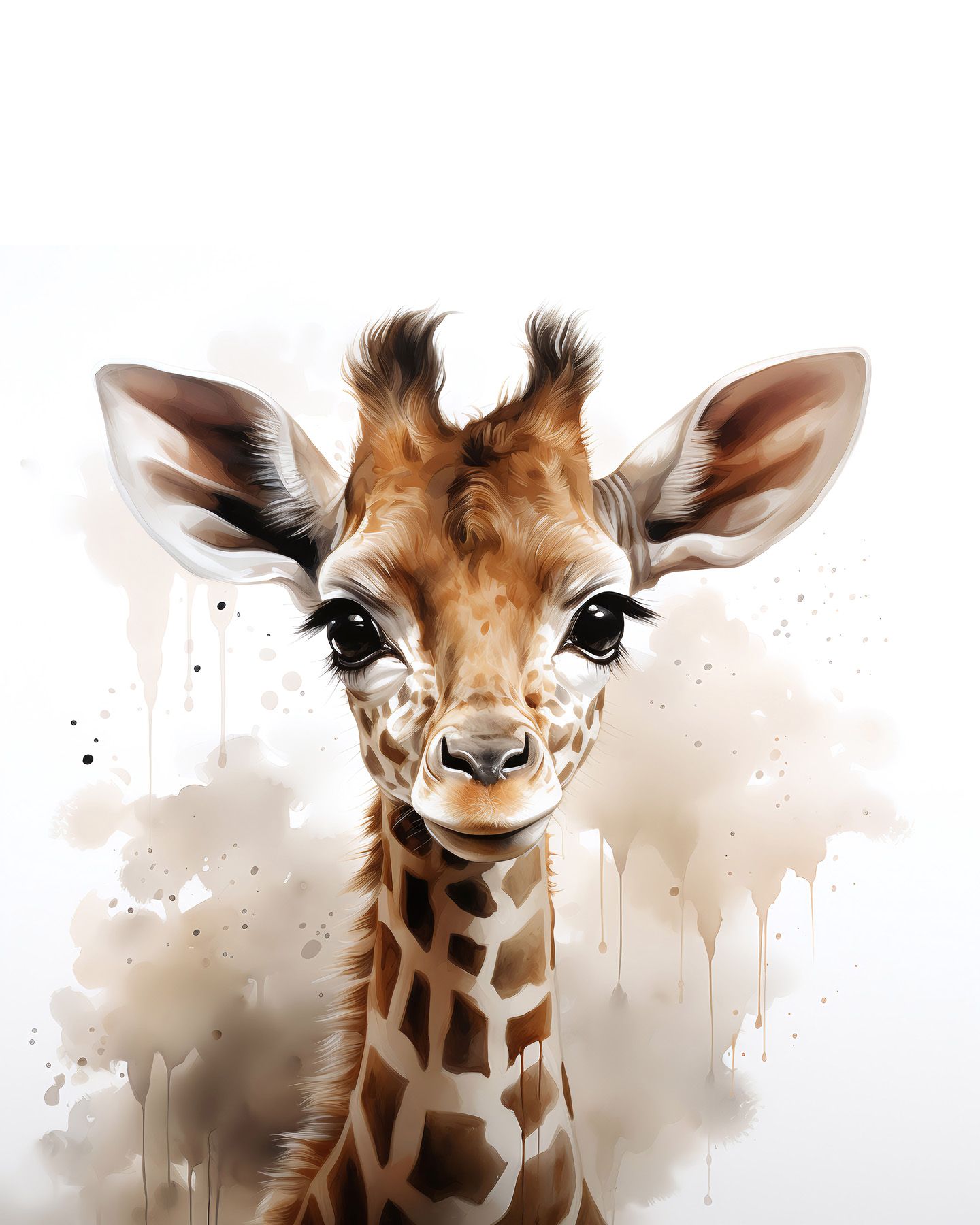 Leinwände Baby Giraffe