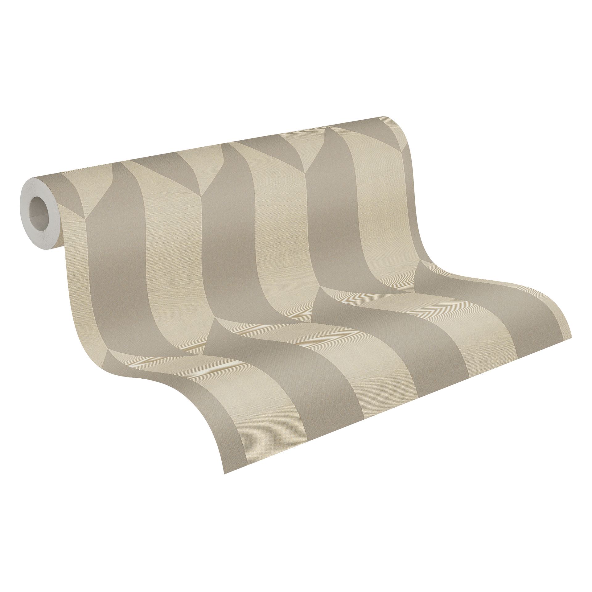 A.S. Création geometrisch beige-metallic 790865