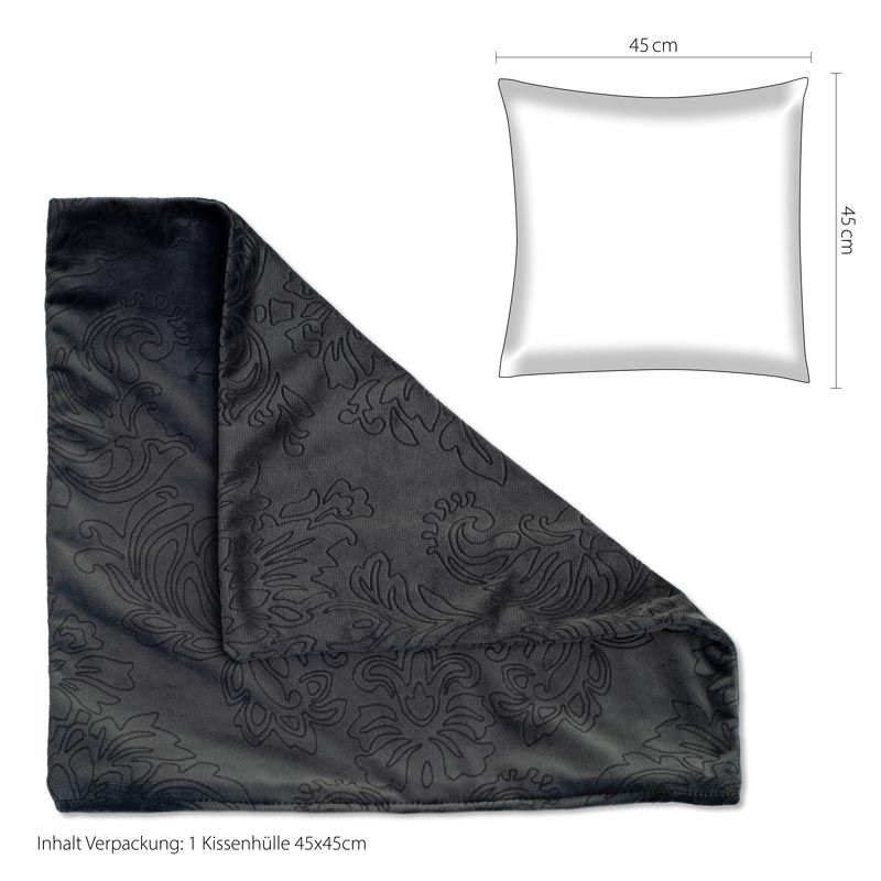 Kissenhülle IW529711 Grau London 45x45cm Kissenhülle IW529711 Grau London 45x45cm