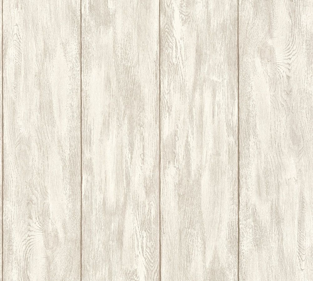 A.S. Création Neue Bude 2.0, Tapete in Holzoptik, beige, creme 361522 Dekorbild