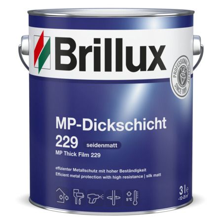 Brillux MP-Dickschicht 229 9900 Schwarz 3 l