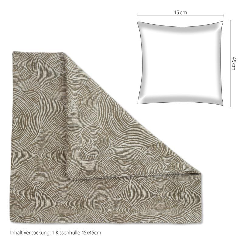 Kissenhülle IW533657 Braun Cape Town 45x45cm Kissenhülle IW533657 Braun Cape Town 45x45cm