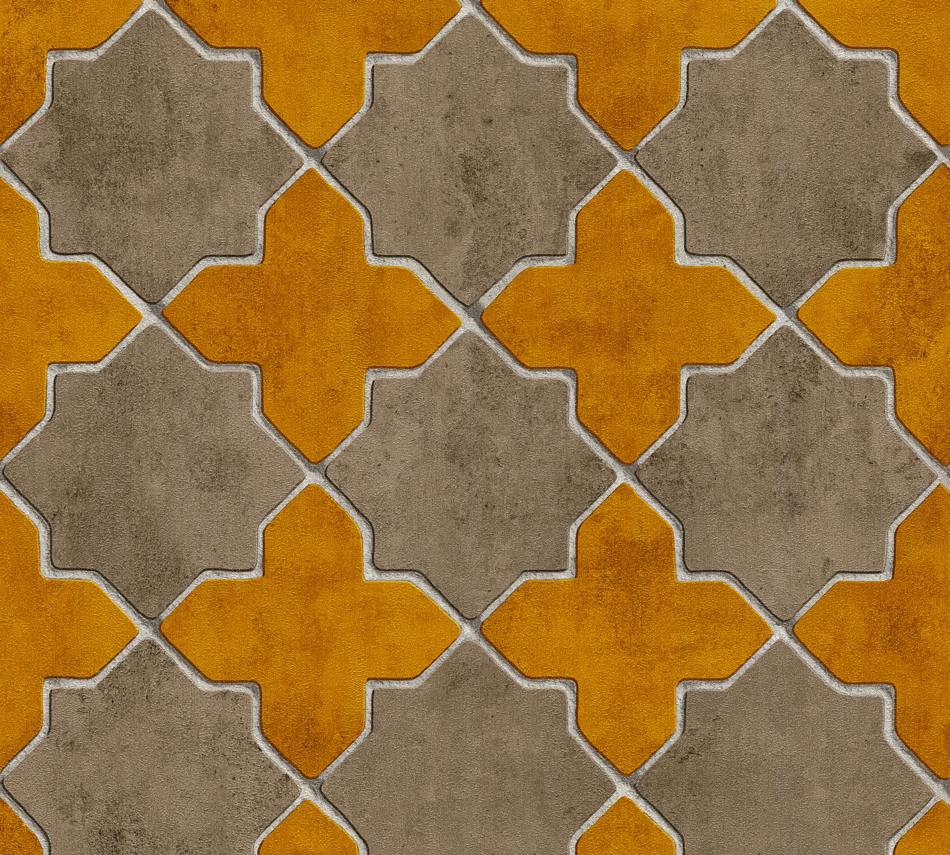 Livingwalls New Walls, Geometrische Tapete, gelb, beige 374212
