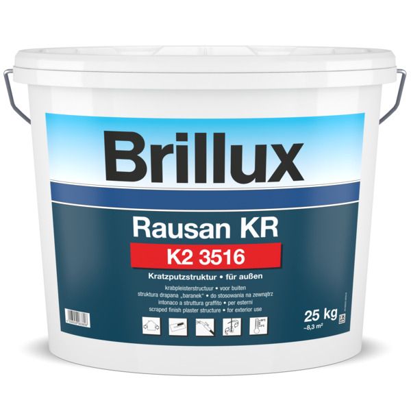 Brillux Rausan KR K2 3516 weiß 25 kg