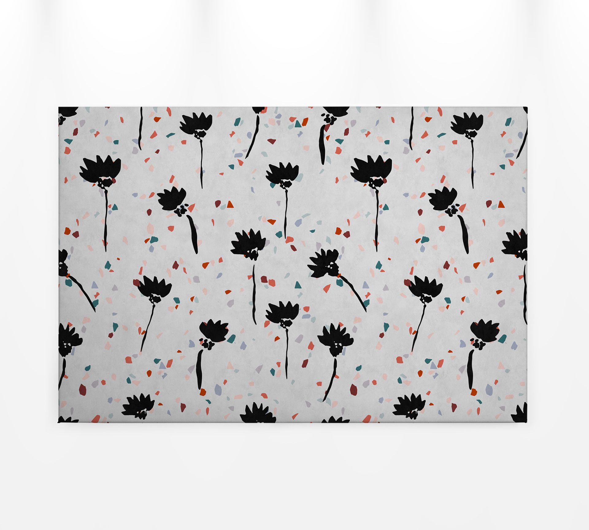 Leinwandbild Blumen, weiß, 90x60 cm DD120447