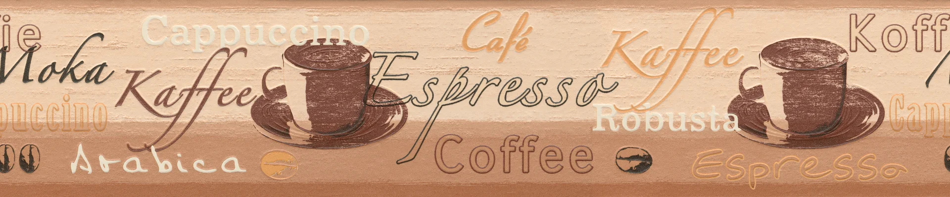 A.S. Création Only Borders 10, Küchentapete, braun, gelb 633910 Dekorbild