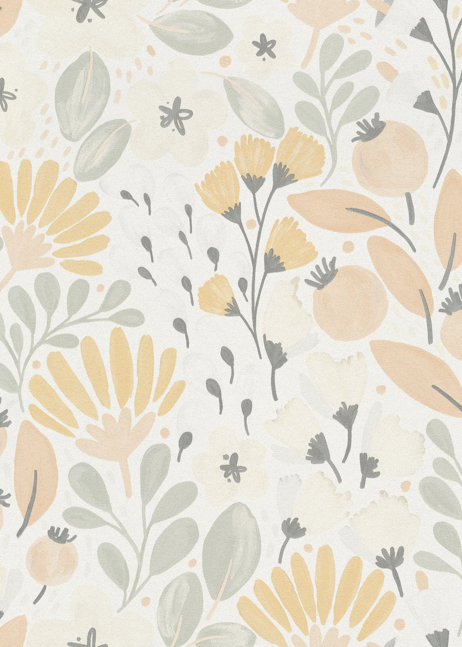 Botanische Tapete Blumenmotiv gelb Erismann 1051805 Botanische Tapete Blumenmotiv gelb Erismann 1051805