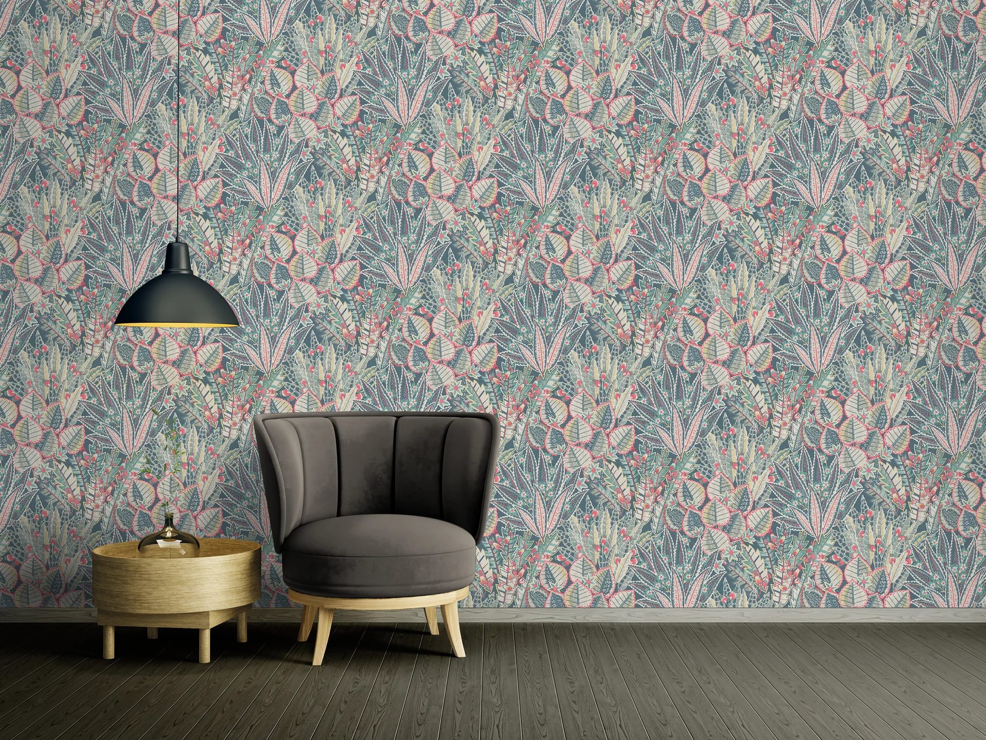 Livingwalls Stories of Life, Floral, Blau 396532