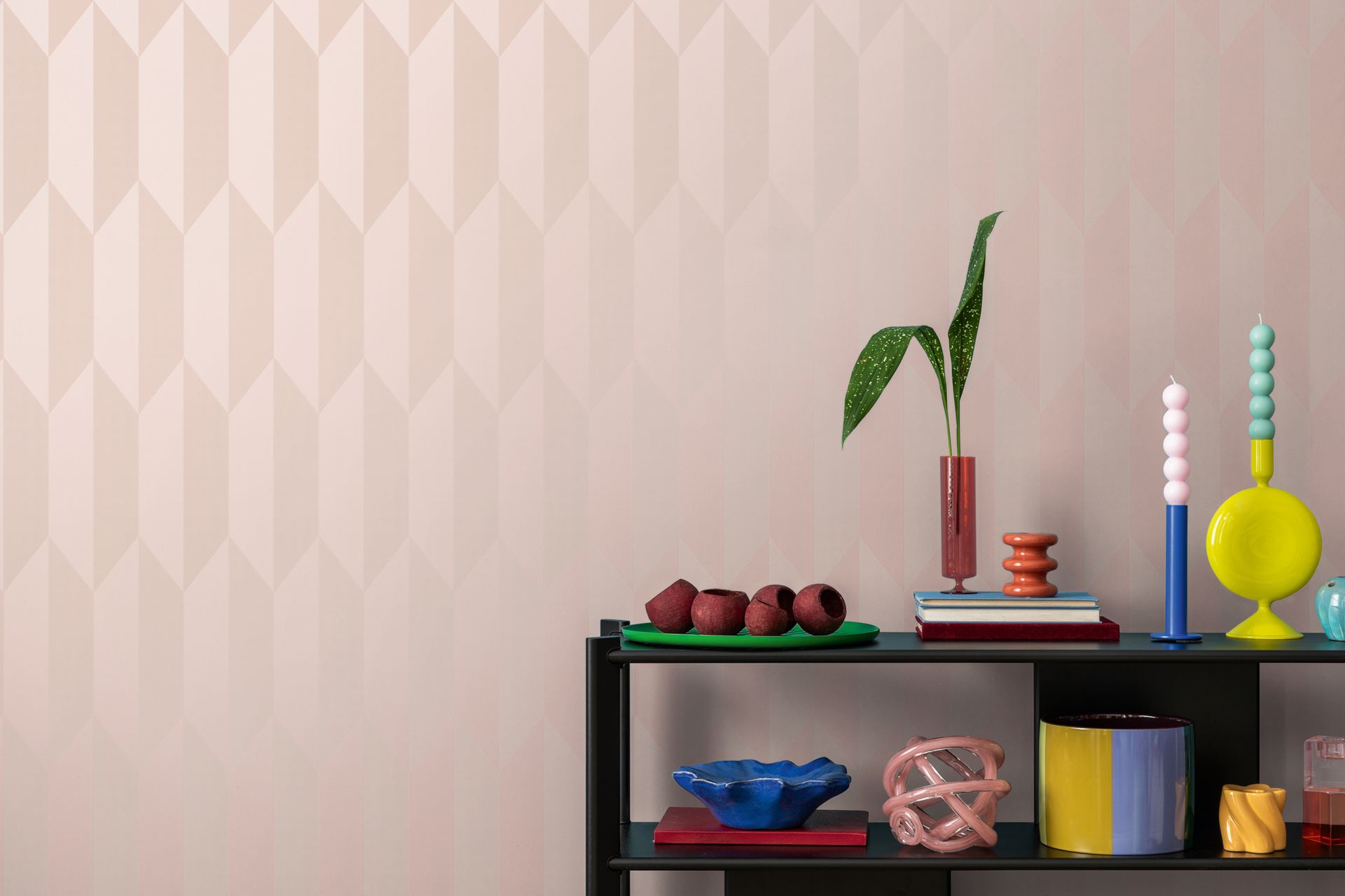 A.S. Création Geometrisch rosa-metallic 790862
