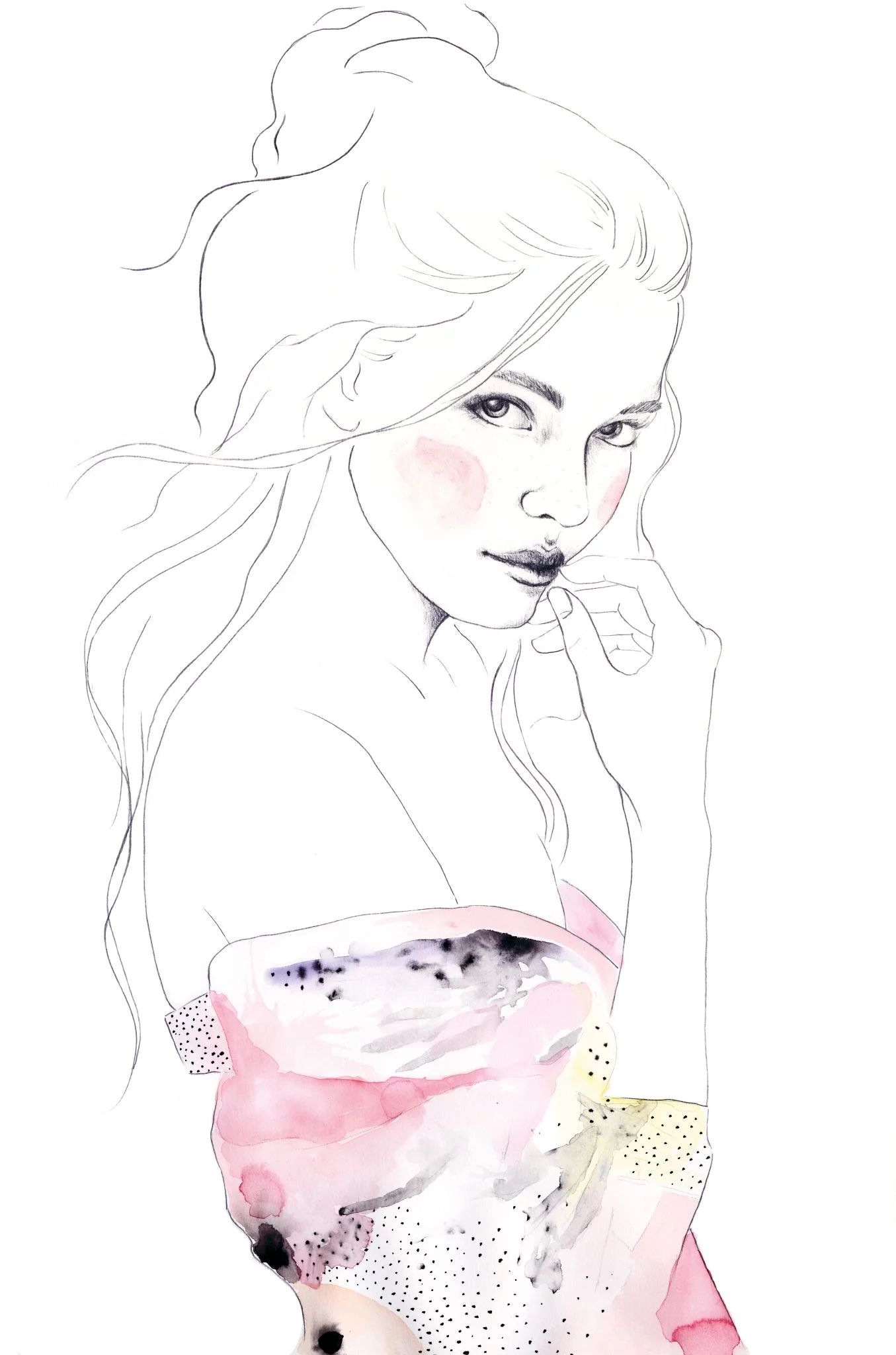 Rasch Selection Digital, Modern, rosa weiß 100570