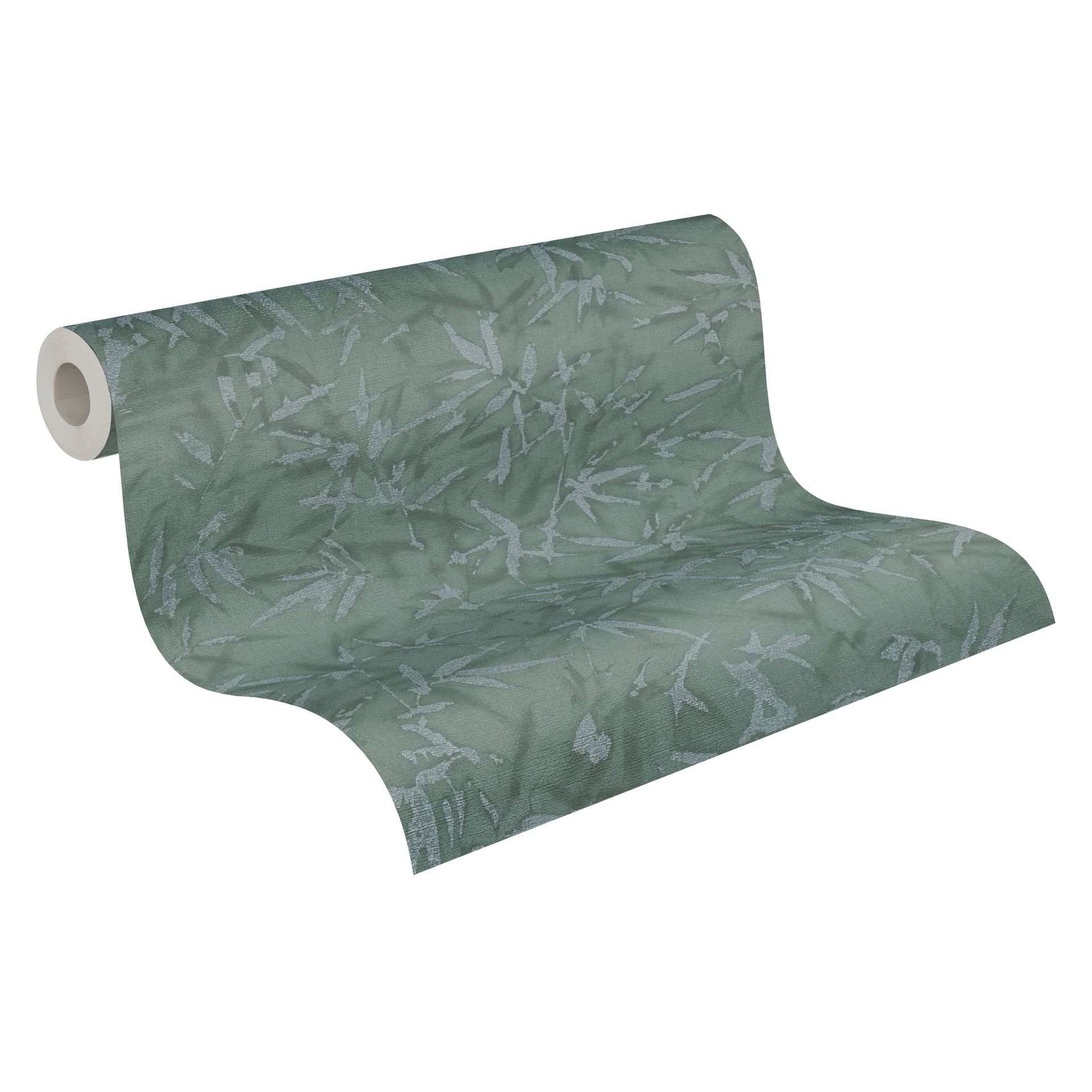 Vliestapete Floral - Blätter, grün, metallic, A.S. Création 790465 Vliestapete Floral - Blätter, grün, metallic, A.S. Création 790465