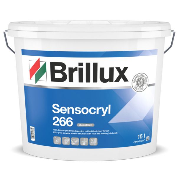 Brillux Sensocryl 266 weiß, stumpfmatt 15 l