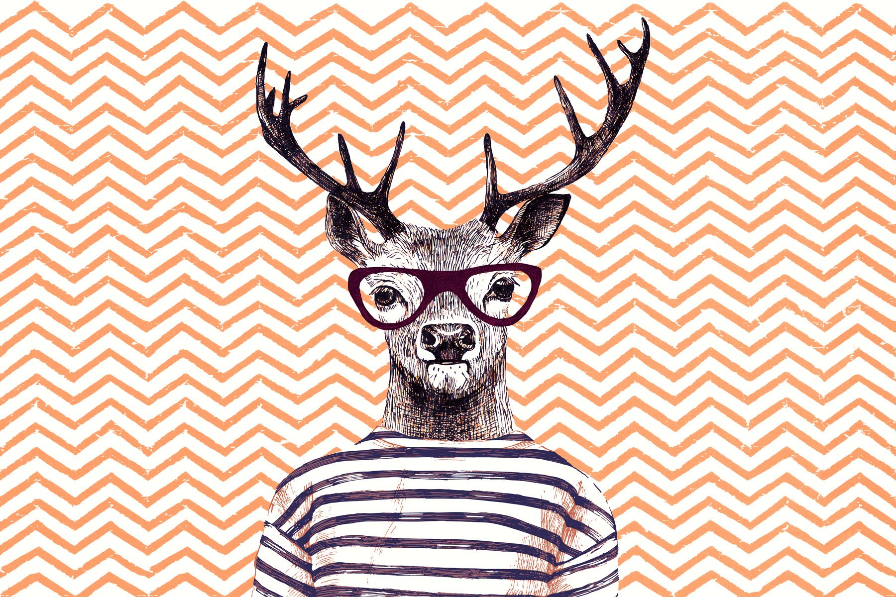 Leinwand Modern Deer II 90 x 60 cm