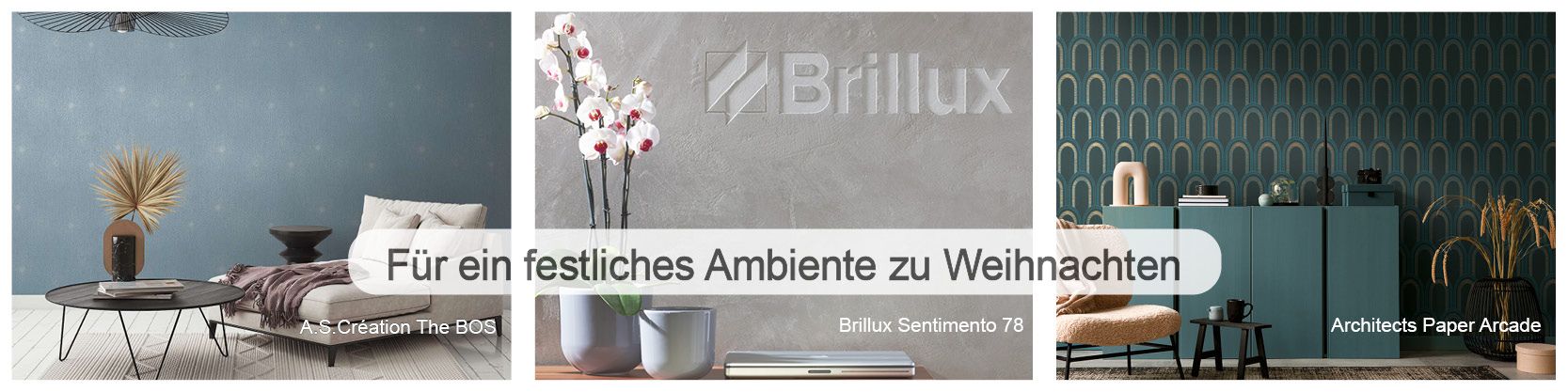 Festliches Ambiente mit edlen Wandbelägen