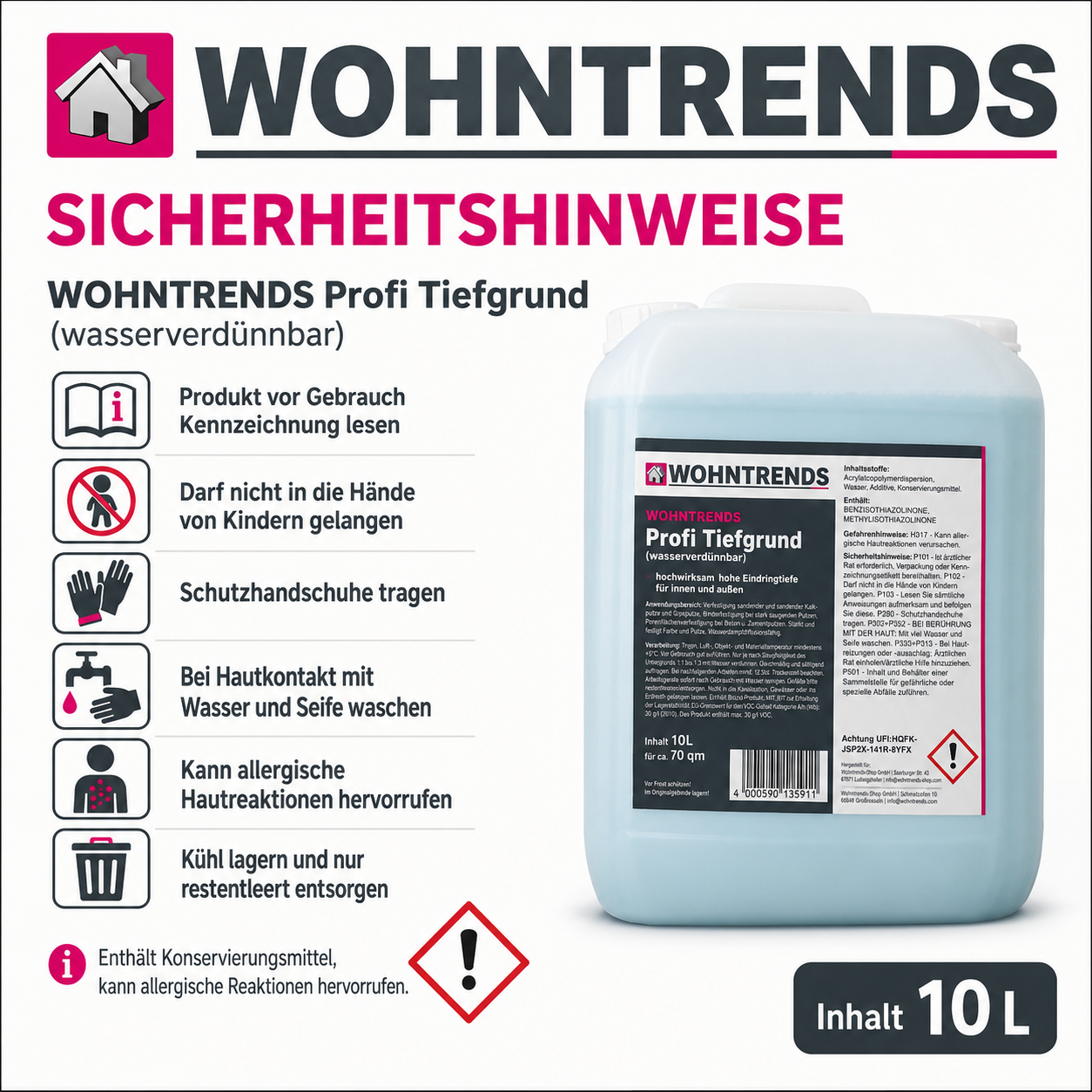 wohntrends-profi-tiefgrund-sicherheitshinweise.jpg Sicherheitshinweise und Lagerung für Wohntrends Profi Tiefgrund